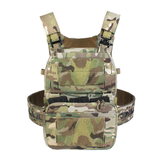 Plate Carrier can protect shooter with inserted armour plate, and allow user to carry more tactical gears with additional attached pouches.